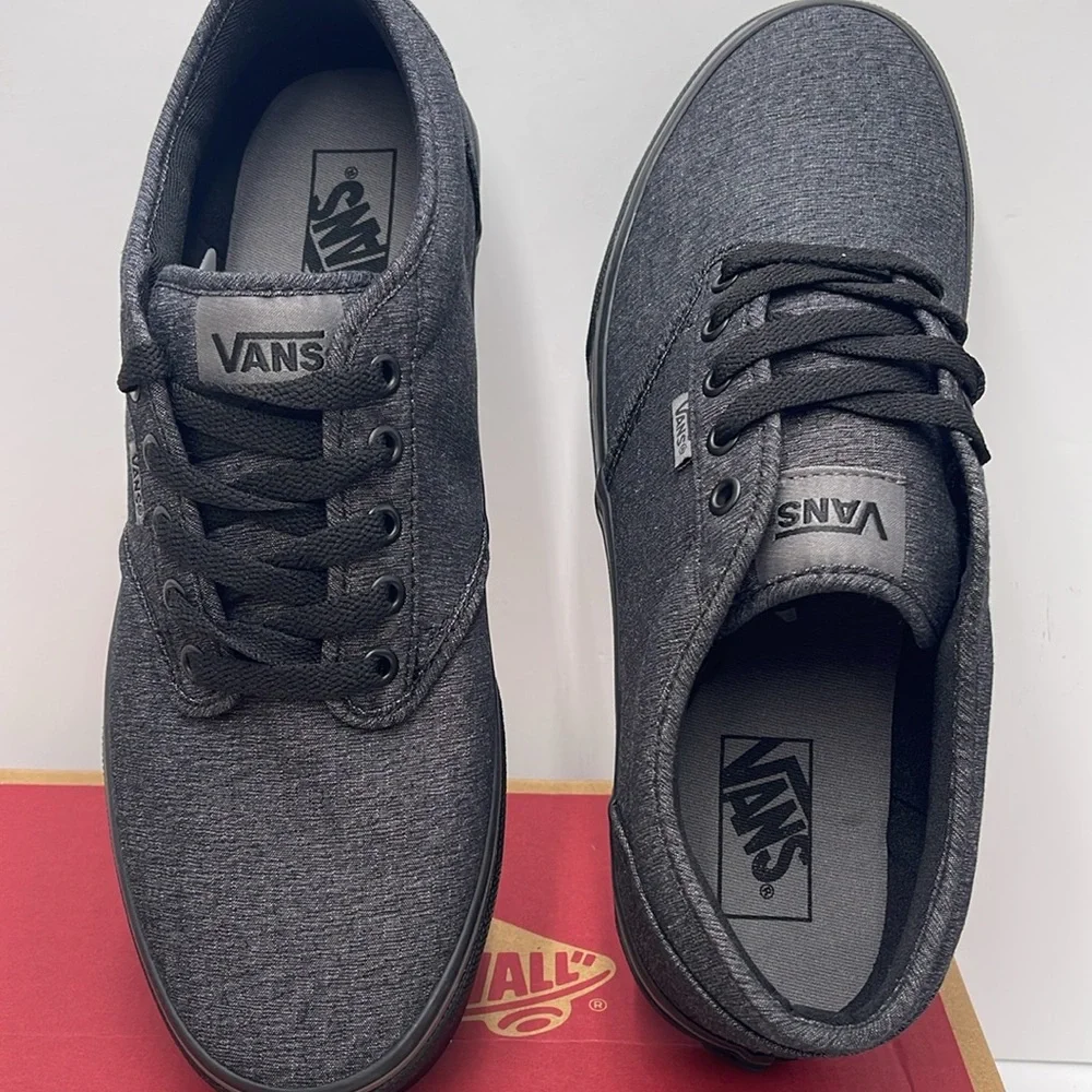 Vans Women’s Atwood (Varsity Textile) Black/Pewter VN0A45J9VEJ Sneakers